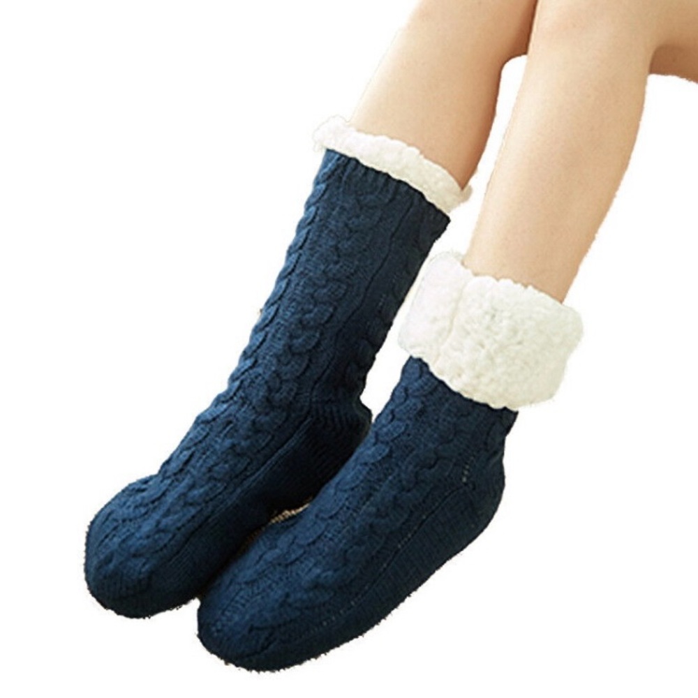 The Comfy warm slipper socks with non-skid soles